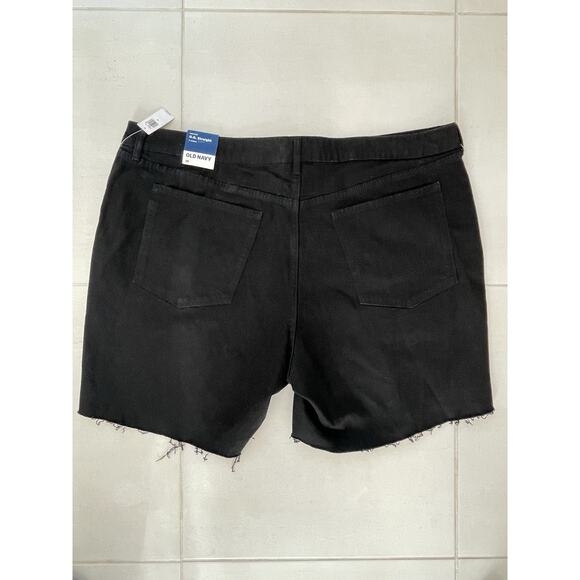 Old Navy Shorts Jean Denim Cut Off High Rise OG Straight - Picture 3 of 8